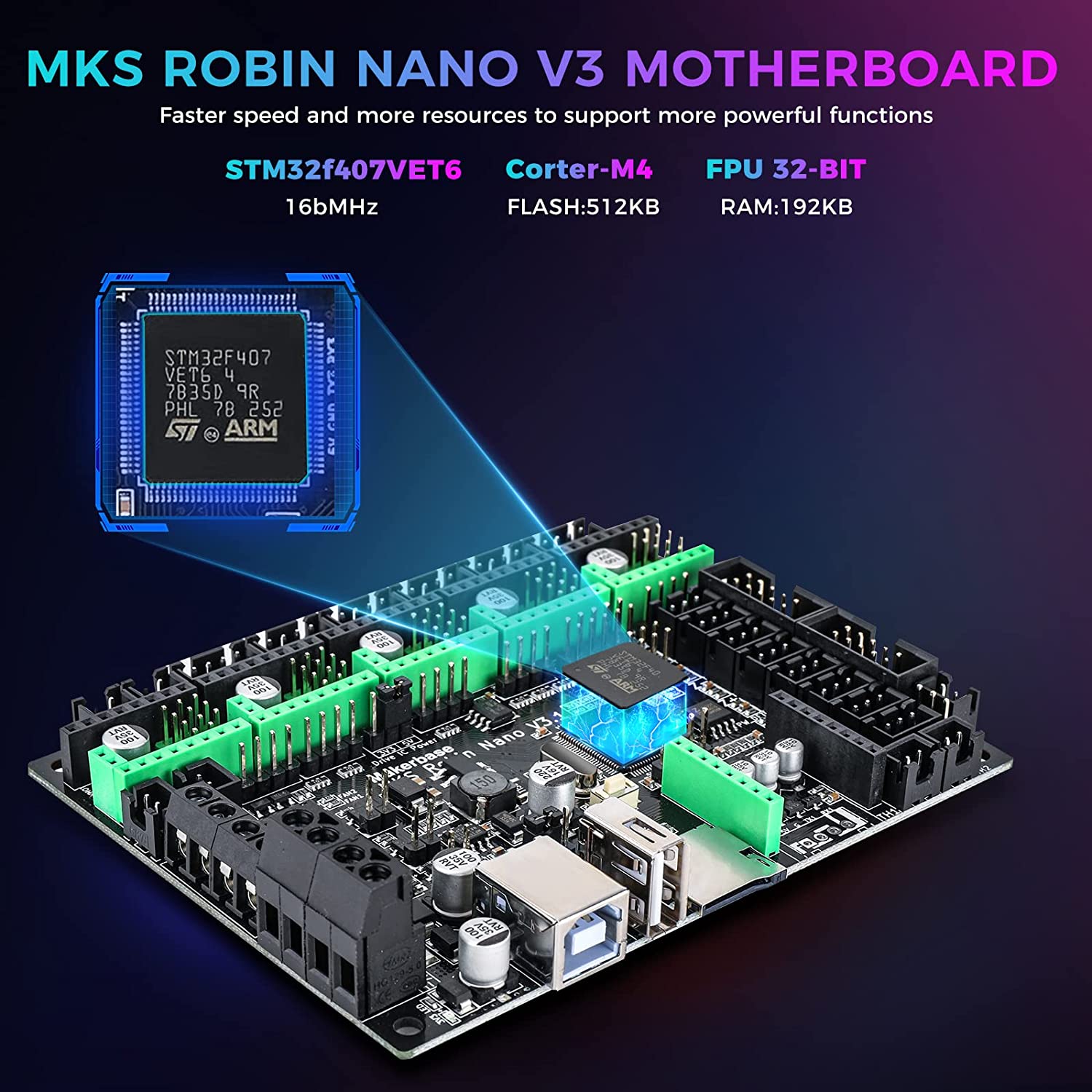Makerbase MKS Robin Nano V3 32 - Lm8Uu Bearing のレビューと価格