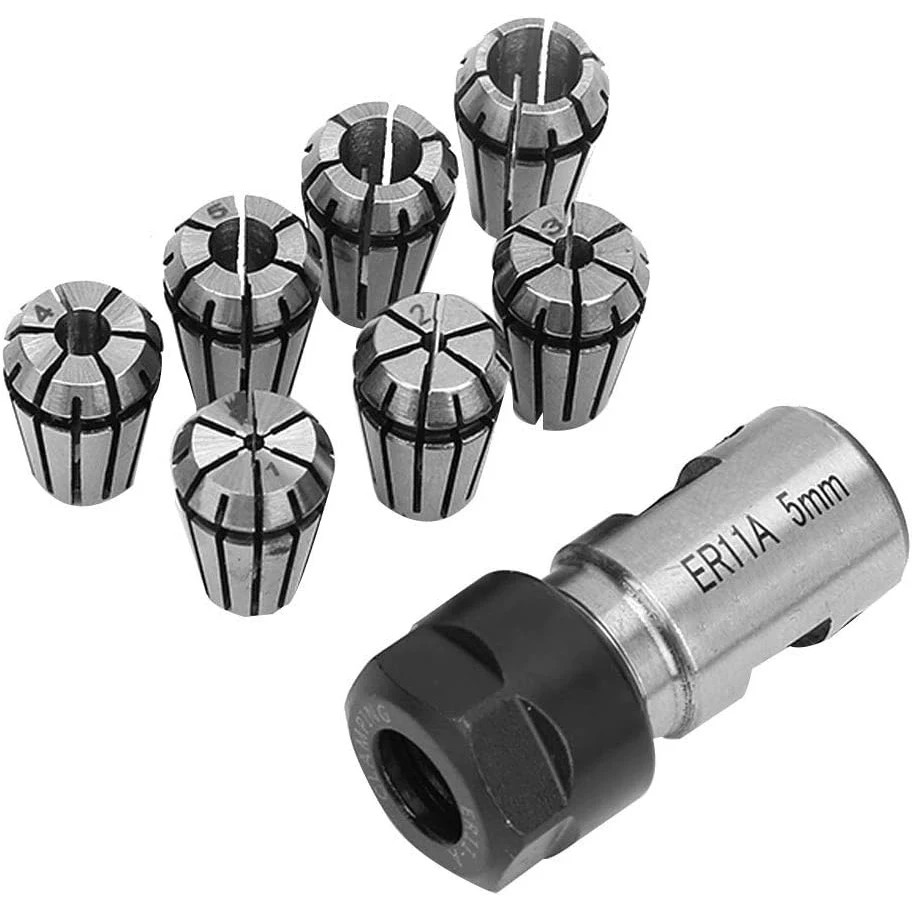 8ピース ER11A 1-7mm スプリングチャックセット、 - End Mill のレビューと価格