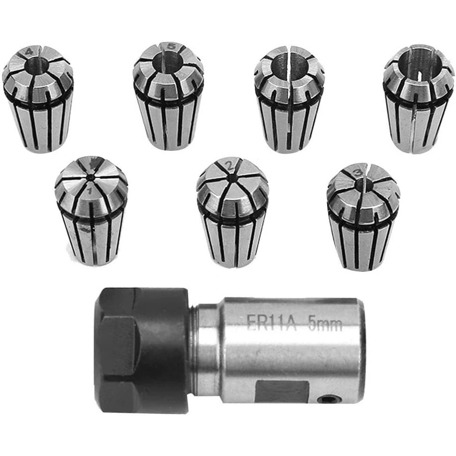 8ピース ER11A 1-7mm スプリングチャックセット、 - End Mill のレビューと価格