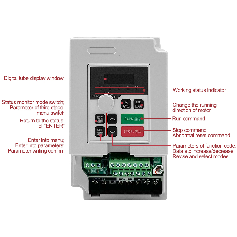 1.5kw 110v/220v/380vac インバーター  - Spindle Motor のレビューと価格