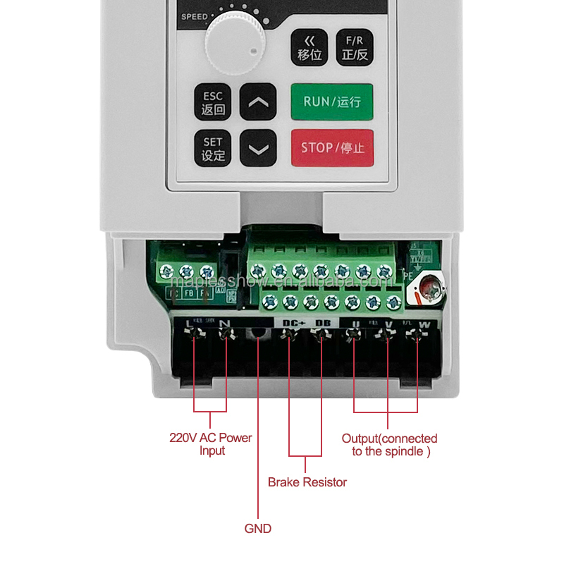 1.5kw 110v/220v/380vac インバーター  - Spindle Motor のレビューと価格