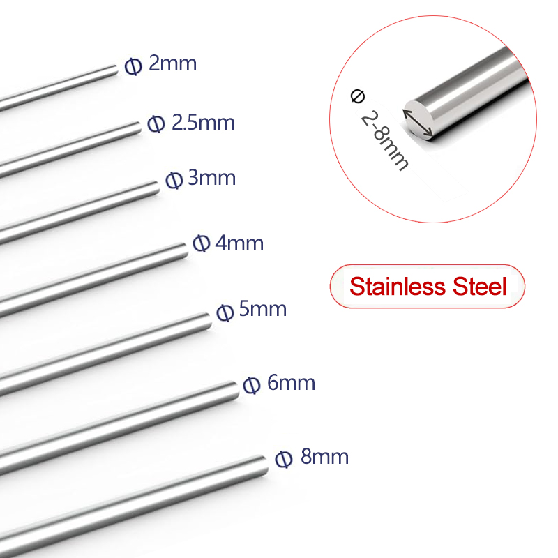 300mmステンレス鋼丸棒旋盤棒材詰め合わせ DIYクラフト - Linear Rod 8Mm のレビューと価格