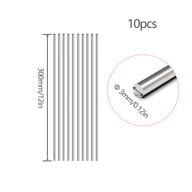 300mmステンレス鋼丸棒旋盤棒材詰め合わせ DIYクラフト - Linear Rod 8Mm のレビューと価格