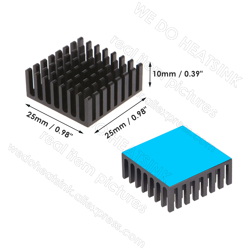 私たちはヒートシンク 12 個 25 × 25 × 10 ミ - Aluminium Extrusion のレビューと価格