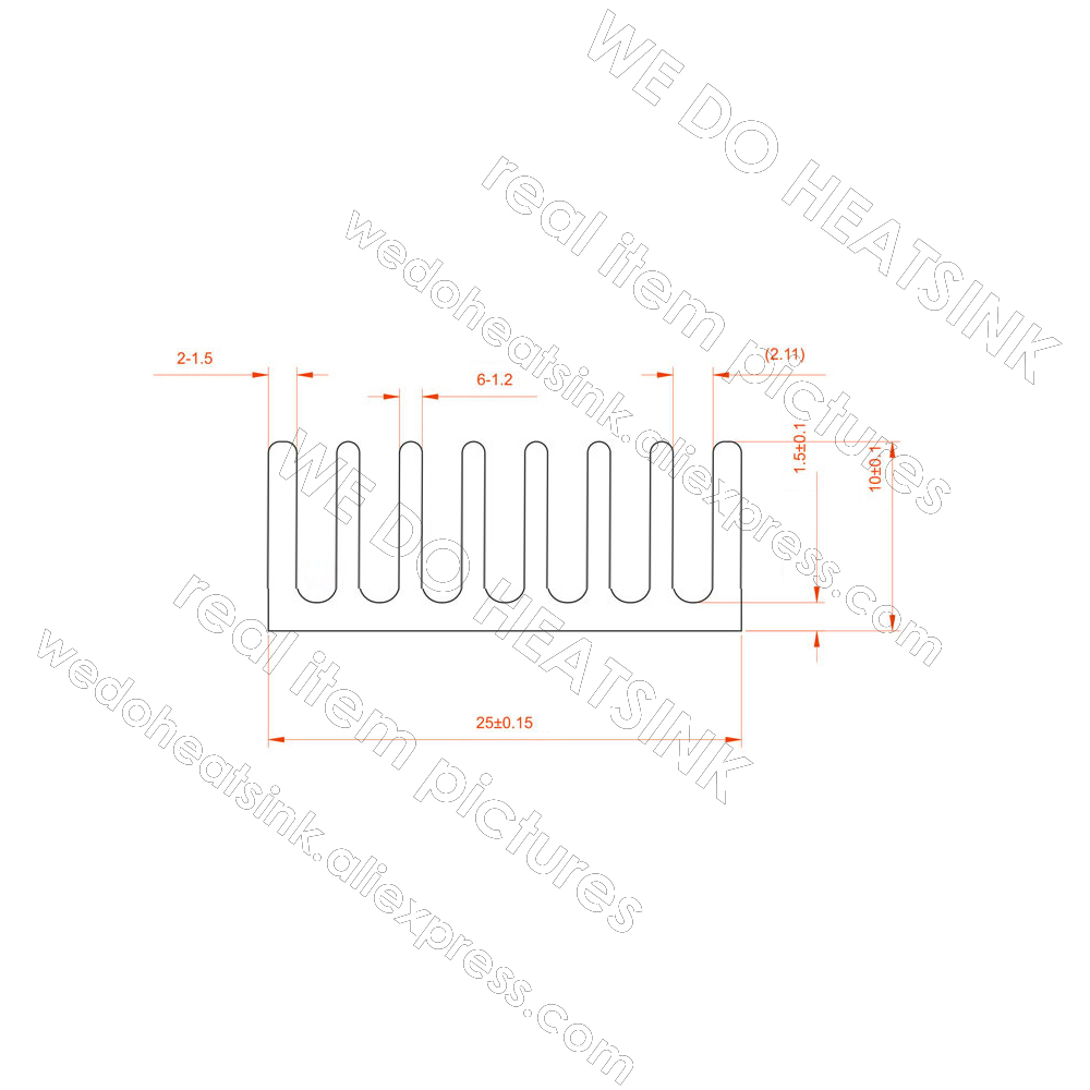 私たちはヒートシンク 12 個 25 × 25 × 10 ミ - Aluminium Extrusion のレビューと価格